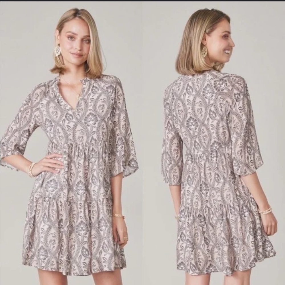 Spartina 449 Maisie Dress in Arbor Neutral size Women’s Small - Picture 2 of 9